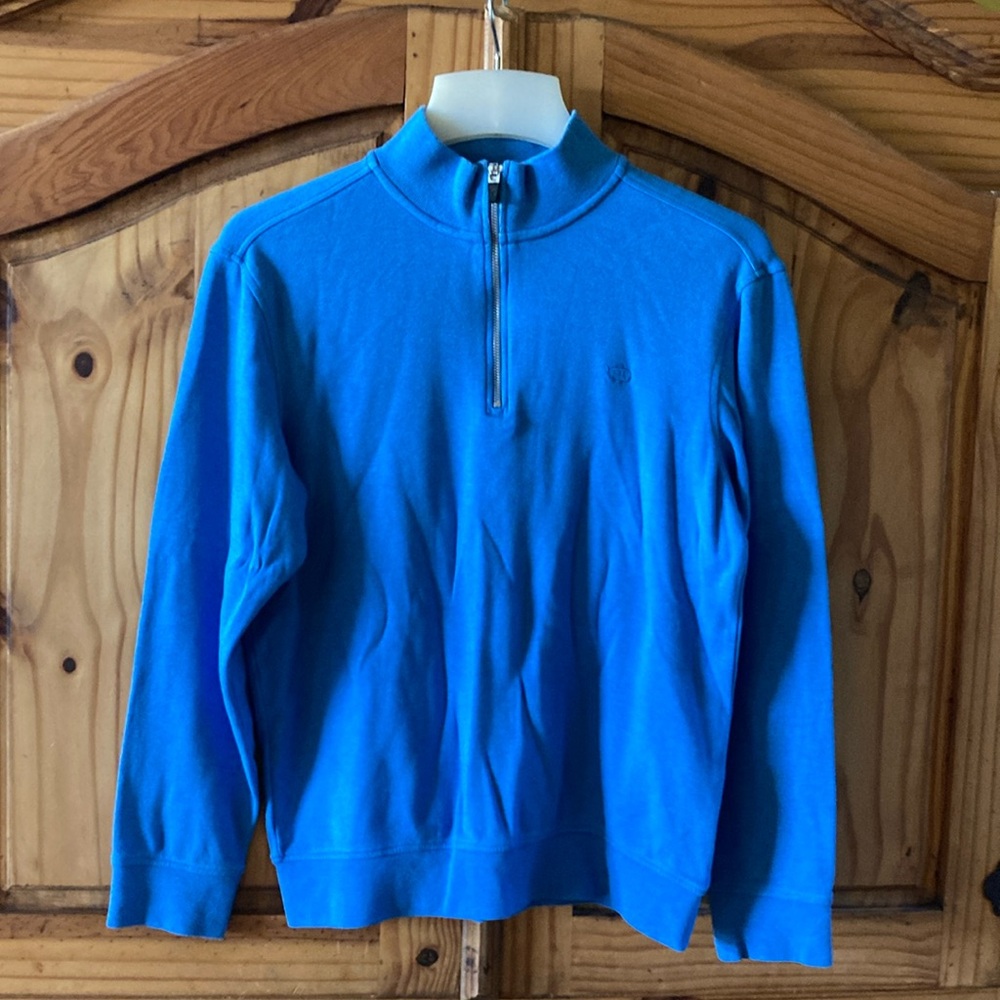 Men’s Southern Tide The Skipjack blue 1/4 zip long sleeve pullover size S